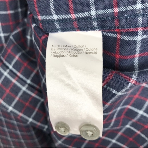LACOSTE Plaid Checkered Button Up 42 / L - Picture 12 of 15
